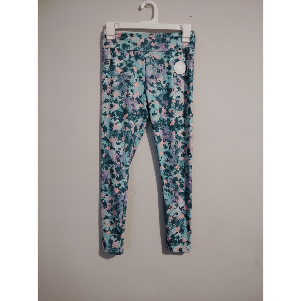 Converse All‎ Star Girls Large 12-13 Leggings Blue Purple Pink Tie Dye